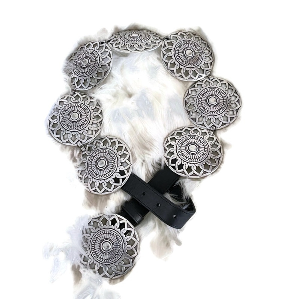 Concho Vintage Silver Belt